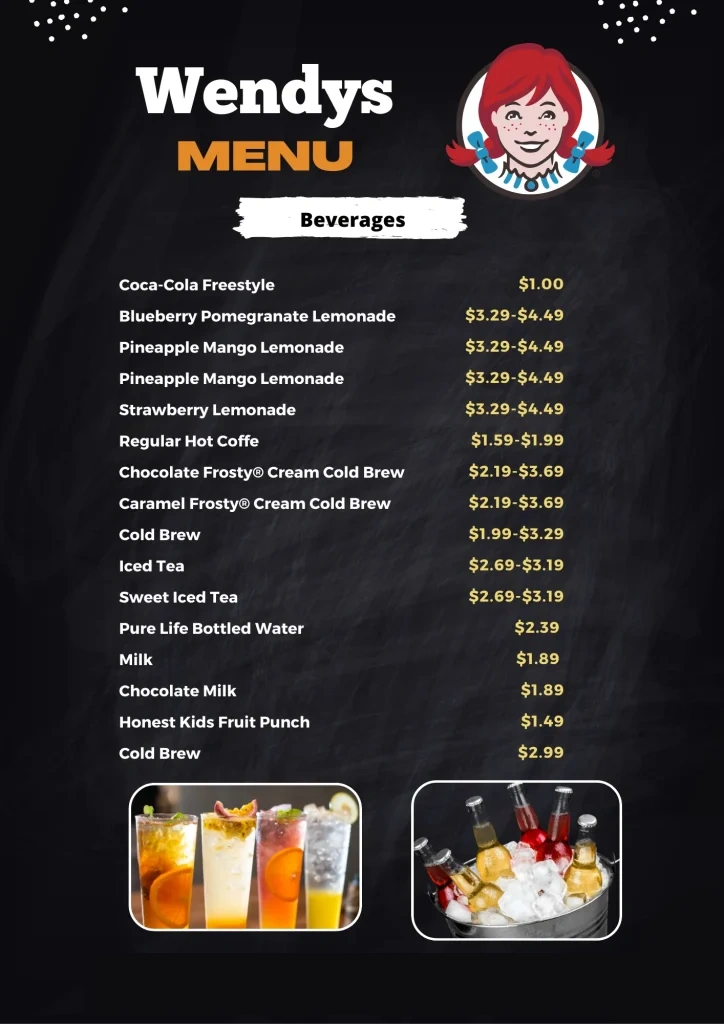 wendys beverages