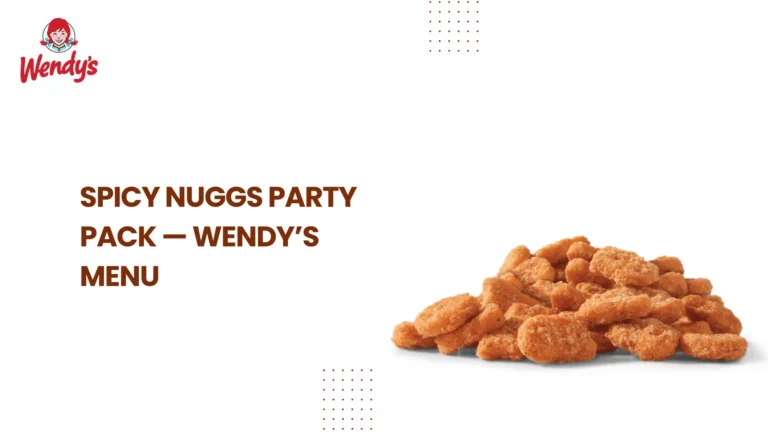 Spicy Nuggs Party Pack — Wendy’s Menu
