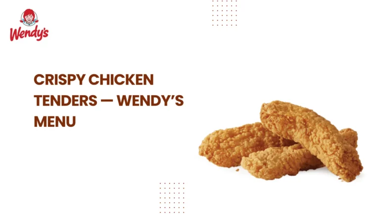 Crispy Chicken Tenders — Wendy’s Menu