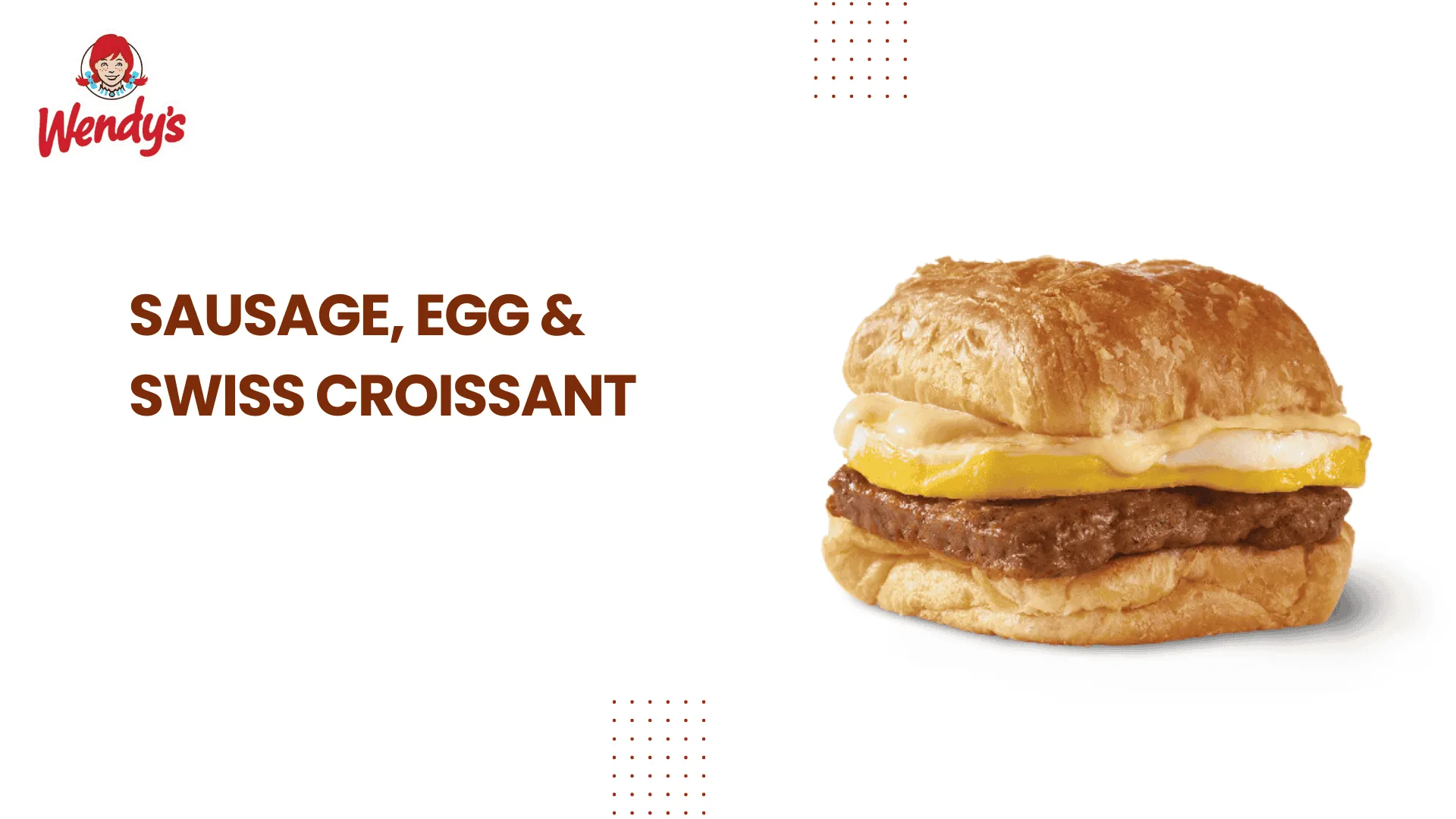 Sausage, Egg & Swiss Croissant
